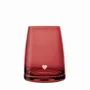 Glass - Vispera Rosal colored cocktail glass with Serce engraving - 1 piece 320 ml - PEKALLA CRISTAL GLASS