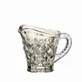 Crystal ware - Mokka crystal set sugar bowl - creamer and tray - 3 pieces - PEKALLA CRISTAL GLASS
