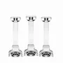 Crystal ware - Crystal Candlestick Set - 3 Pieces 20cm - PEKALLA CRISTAL GLASS