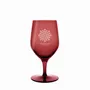 Glass - Vispera Rosal colored beer glass with logo engraving - 1 piece 450 ml - PEKALLA CRISTAL GLASS
