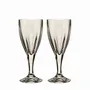 Cristallerie - Mokka Verres à vin en cristal avec les initiales pour le mariage - l'anniversaire - 2 pièces 220 ml - PEKALLA CRISTAL GLASS