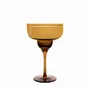 Candlesticks and candle holders - Vispera Amber Scented and colored soy candle on stand - PEKALLA CRISTAL GLASS