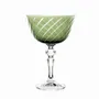Glass - Gratia Olive Crystal Champagne Glasses - 6 Pieces 180ml - PEKALLA CRISTAL GLASS