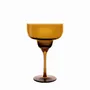 Glass - Vispera Amber Colored Martini Glass - 1 piece 340 ml - PEKALLA CRISTAL GLASS