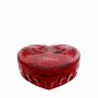 Crystal ware - Rubin crystal HEART jewelry box with name - PEKALLA CRISTAL GLASS
