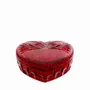 Cristallerie - Boîte à bijoux COEUR en cristal Rubin - PEKALLA CRISTAL GLASS