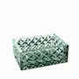 Cristallerie - Boîte à bijoux en cristal avec un couvercle en bois Malachit - PEKALLA CRISTAL GLASS