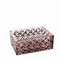 Cristallerie - Boîte à bijoux en cristal avec un couvercle en bois Slate - PEKALLA CRISTAL GLASS
