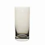 Glass - Kalatina Mokka crystal water/drink glasses with initials motif - 6 pieces 350 ml - PEKALLA CRISTAL GLASS