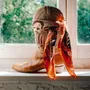Foulards et écharpes - Écharpe en soie 70 - Dusty West - Brick - ANTAN CREATIONS