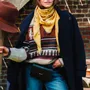 Scarves - BANDANA LAINE - Yellow-Stone Grey. - ANTAN CREATIONS