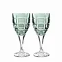 Crystal ware - Vaso II Modern Crystal Wine Glasses Malachit - 2 pieces 300 ml - PEKALLA CRISTAL GLASS