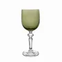 Glass - Kalatina Olive Crystal Wine Glasses - 6 Pieces 170ml - PEKALLA CRISTAL GLASS