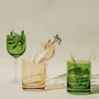 Glass - Kalatina Olive Crystal Wine Glasses - 6 Pieces 170ml - PEKALLA CRISTAL GLASS