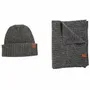 Scarves - JEFF & JACK mottled black wool duo - MONSIEUR CHARLI
