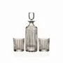 Crystal ware - Mokka Crystal Decanter + Whiskey Glasses - 2 pieces 280 ml - PEKALLA CRISTAL GLASS