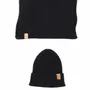 Scarves - JUAN & JULIO black cotton duo - MONSIEUR CHARLI
