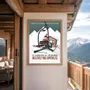 Poster - Framed poster La Raclette : Verte - COSYNÉVÉ - MOUNTAIN POSTERS