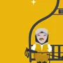 Affiches - Affiche encadrée "Quand Te Reverrai-Je" (Jaune) - COSYNÉVÉ - MOUNTAIN POSTERS