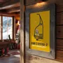 Affiches - Affiche encadrée "Quand Te Reverrai-Je" (Jaune) - COSYNÉVÉ - MOUNTAIN POSTERS
