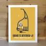 Affiches - Affiche encadrée "Quand Te Reverrai-Je" (Jaune) - COSYNÉVÉ - MOUNTAIN POSTERS