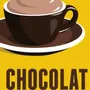 Poster - Poster Le Chocolat Chaud : Jaune - COSYNÉVÉ - MOUNTAIN POSTERS