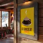 Poster - Poster Le Chocolat Chaud : Jaune - COSYNÉVÉ - MOUNTAIN POSTERS