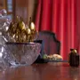 Cutlery set - The Ambrosia 24-Piece Gold Plated Flatware Set in a Crystal Holder - ARCAICO