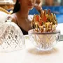 Cutlery set - The Ambrosia 24-Piece Gold Plated Flatware Set in a Crystal Holder - ARCAICO