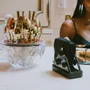 Cutlery set - The Ambrosia 24-Piece Gold Plated Flatware Set in a Crystal Holder - ARCAICO