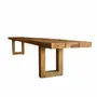 Bancs - Banc avec pied carré, naturel, 220 - BAZAR BIZAR LIVING