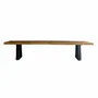 Benches - Bench With Iron Legs - Natural - 280 - BAZAR BIZAR LIVING