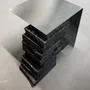 Coffee tables - Sculptural Black Basalt and Stainless Steel Coffetable [Tecton] - CASE STUDIOS