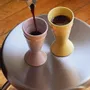 Decorative objects - Nouveau Mazagran - Nude - Minimalist stoneware coffee cup, reinvented - ATELIER MAISON QUATRE