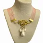 Bijoux - Choker Angel Barocco - dentelle rose - FASCINATO