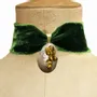Jewelry - Choker Green Silk Velvet - Barocco - FASCINATO