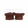 Candlesticks and candle holders - The Oh My Gee Candle Holder - Burgundy Velvet - L - BAZAR BIZAR LIVING