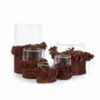 Bougeoirs et photophores - Bougeoir Oh My Gee, velours bordeaux, taille M - BAZAR BIZAR LIVING
