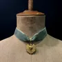 Jewelry - Necklace Benvolio - Choker in green velvet - FASCINATO