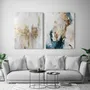 Office design and planning - « Cascade » Series of textured handmade abstract paintings - MATISS ART STUDIO