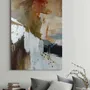 Office design and planning - « Impression » Series of handmade textured abstract paintings - MATISS ART STUDIO