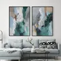 Aménagements pour bureau - « Coast » Série de peintures abstraites texturées faites à la main - MATISS ART STUDIO