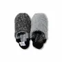 Chaussettes - JAPAN MADE Reversible room shoes / Melange Shaggy × Quilting Boa - MERIPPA
