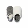 Chaussettes - JAPAN MADE Reversible room shoes / Hopping Nep Tweed × Sheep Boa - MERIPPA