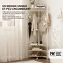 Etagères - KAPANOU Porte-manteau d'angle CCC006-W - KAPANOU