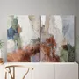 Aménagements pour bureau - « Brume » Série de peintures abstraites texturées faites à la main - MATISS ART STUDIO
