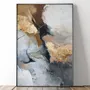 Office design and planning - « Desert » Series of handmade textured abstract paintings - MATISS ART STUDIO