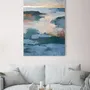 Aménagements pour bureau - « Estuary » Série de peintures abstraites texturées faites à la main - MATISS ART STUDIO