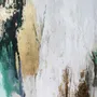 Office design and planning - « Green flow » Series of handmade textured abstract paintings - MATISS ART STUDIO