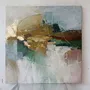Office design and planning - « Cliff » Series of handmade textured abstract paintings - MATISS ART STUDIO